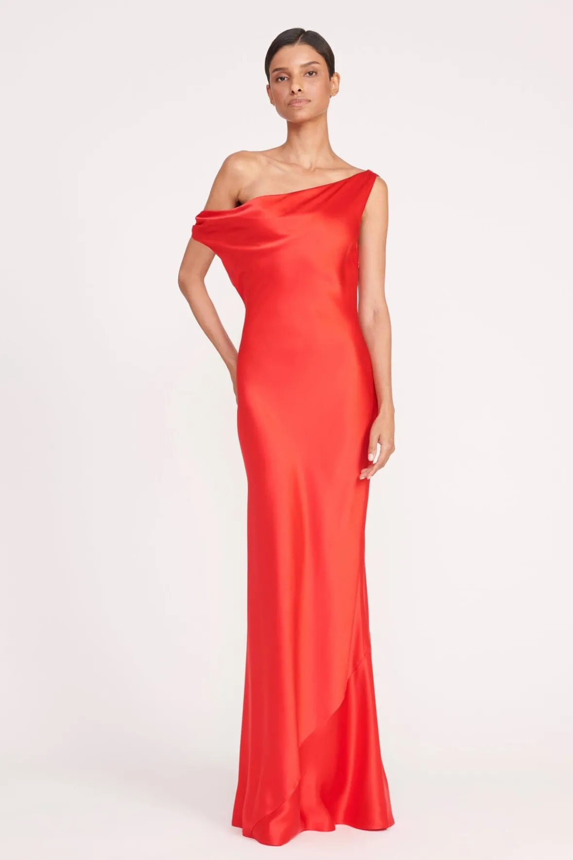 Dresses<STAUD ASHANTI DRESS RED ROSE REDROSE