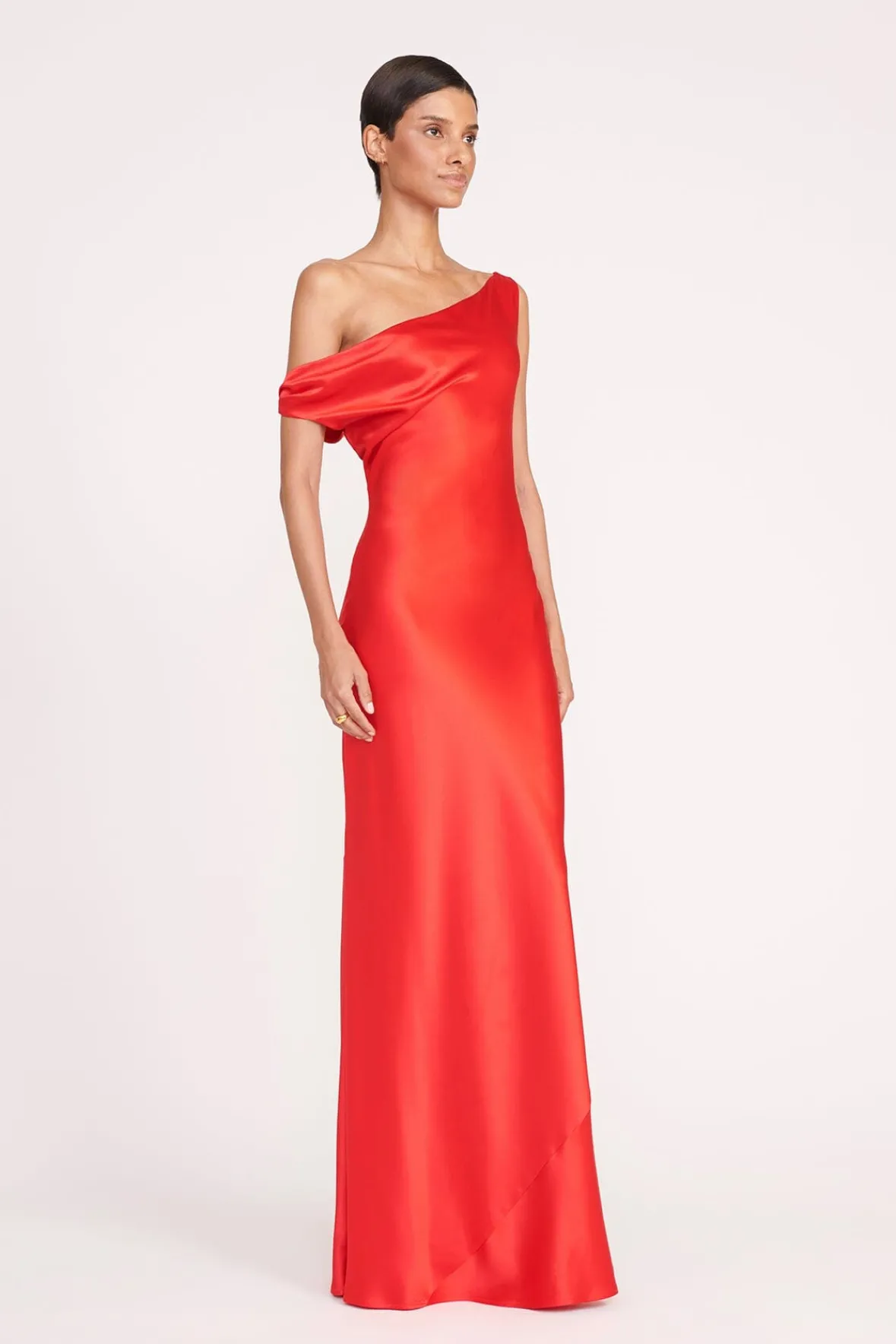 Dresses<STAUD ASHANTI DRESS RED ROSE REDROSE