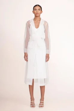 Dresses<STAUD ASHLEY DRESS WHITE