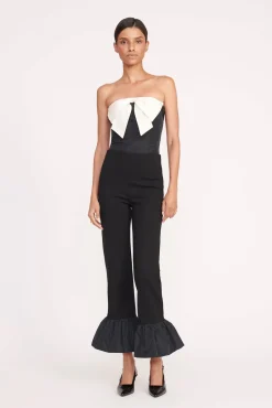 Tops<STAUD ATTICUS TOP  BLACK IVORY BLACKIVORY