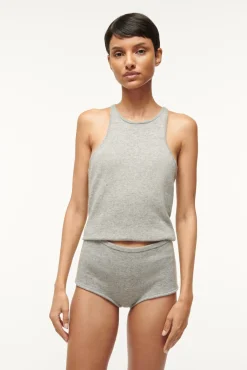 Pants & Shorts<STAUD AURI SHORT HEATHER GREY HEATHERGREY