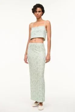 The Evening Edit|Skirts<STAUD BARLETTA SKIRT CARIBBEAN