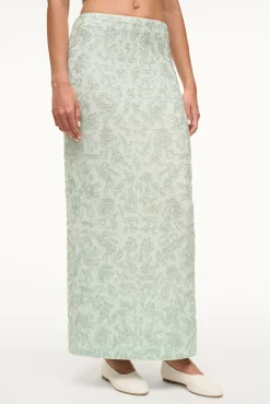 The Evening Edit|Skirts<STAUD BARLETTA SKIRT CARIBBEAN