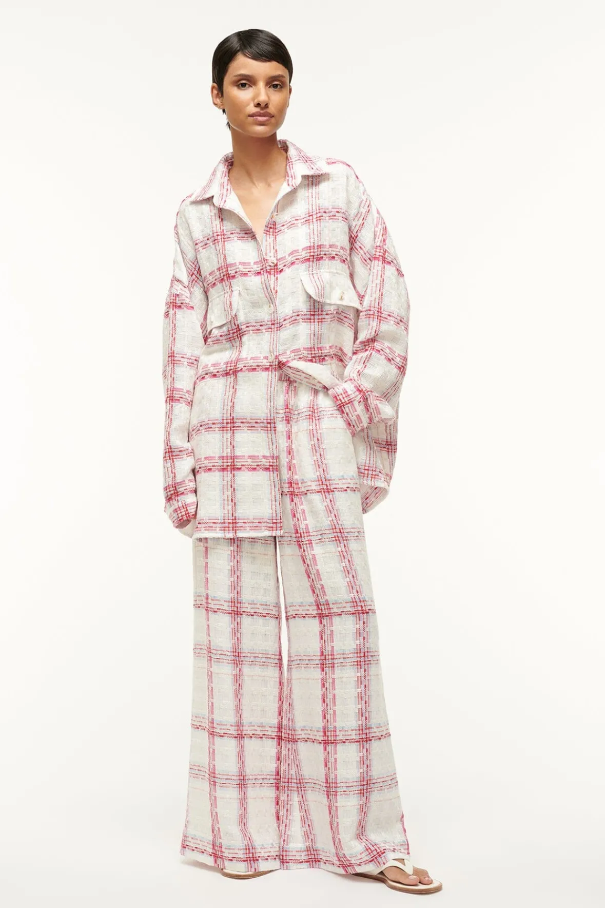 Outerwear & Jackets<STAUD BASSETTI SHIRT JACKET TEA TOWEL TEATOWEL