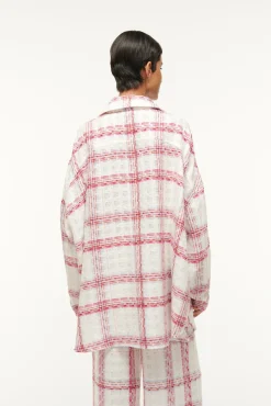 Outerwear & Jackets<STAUD BASSETTI SHIRT JACKET  TEA TOWEL TEATOWEL