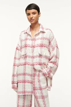 Outerwear & Jackets<STAUD BASSETTI SHIRT JACKET TEA TOWEL TEATOWEL