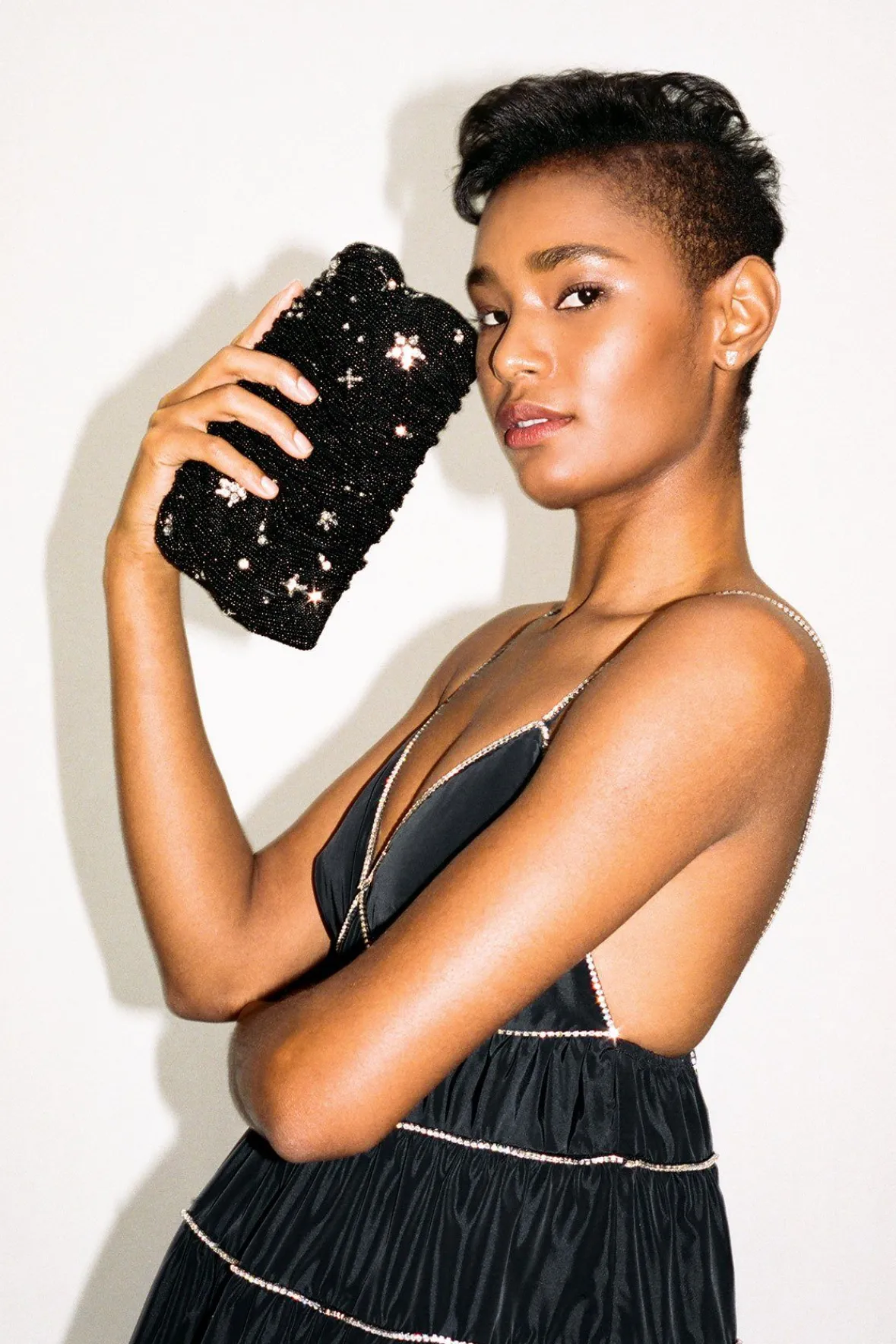 Clutches|Beaded<STAUD BEADED BEAN BAG STARRY NIGHT STARRYNIGHT