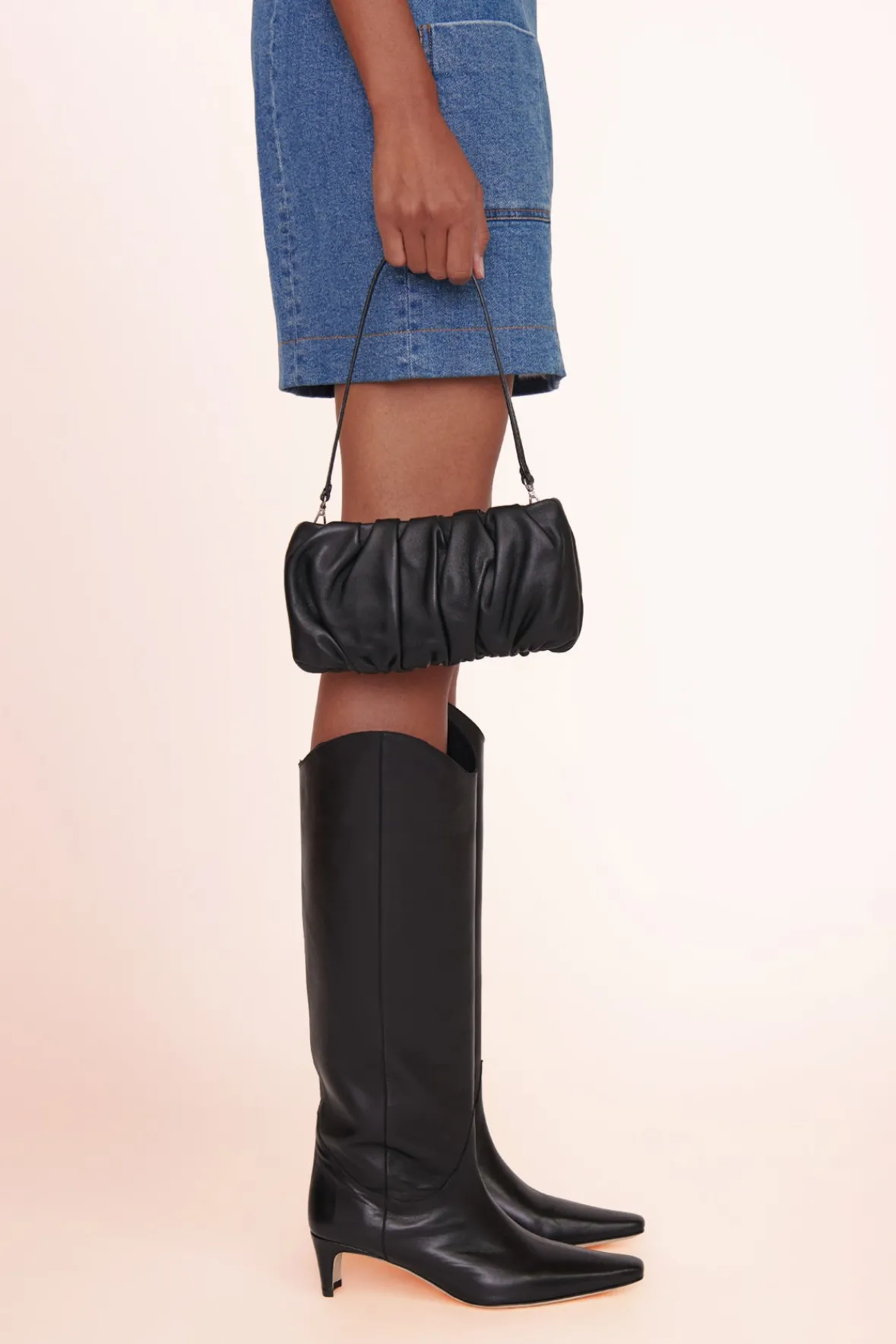 Clutches|Shoulder<STAUD BEAN BAG BLACK