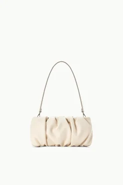 Shoulder|Clutches<STAUD BEAN BAG   CREAM