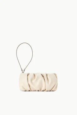 Shoulder|Clutches<STAUD BEAN BAG   CREAM