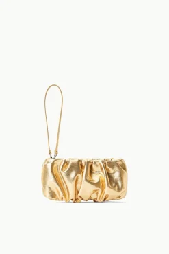 Clutches|Shoulder<STAUD BEAN BAG GOLD