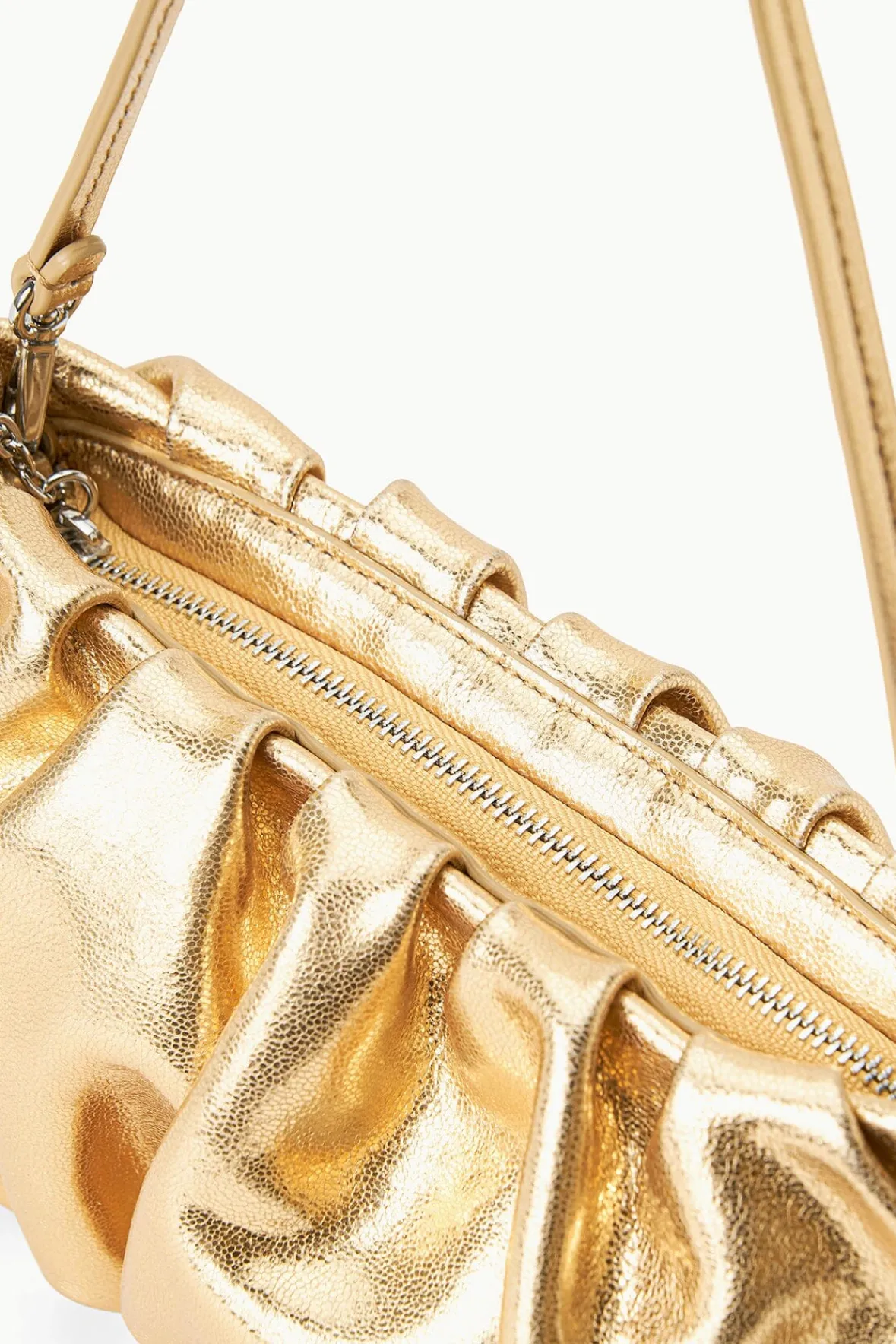 Clutches|Shoulder<STAUD BEAN BAG GOLD