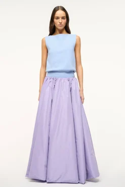 The Evening Edit|Skirts<STAUD BELLAGIO SKIRT LILAC