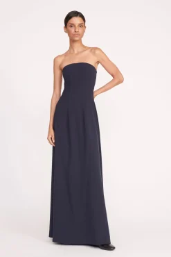 Dresses<STAUD BENJAMIN DRESS   NAVY