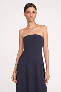 Dresses<STAUD BENJAMIN DRESS   NAVY