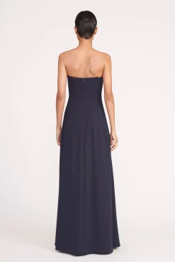 Dresses<STAUD BENJAMIN DRESS   NAVY