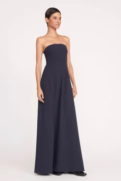 Dresses<STAUD BENJAMIN DRESS   NAVY