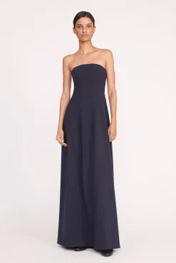 Dresses<STAUD BENJAMIN DRESS   NAVY