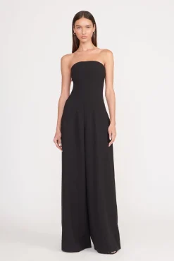 Dresses<STAUD BENJAMIN JUMPSUIT BLACK