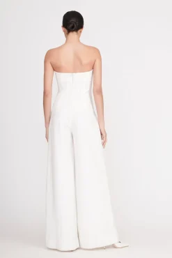 Dresses<STAUD BENJAMIN JUMPSUIT   ECRU