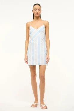 Dresses<STAUD BIANCO DRESS  ADRIATIC STRIPE ADRIATICSTRIPE