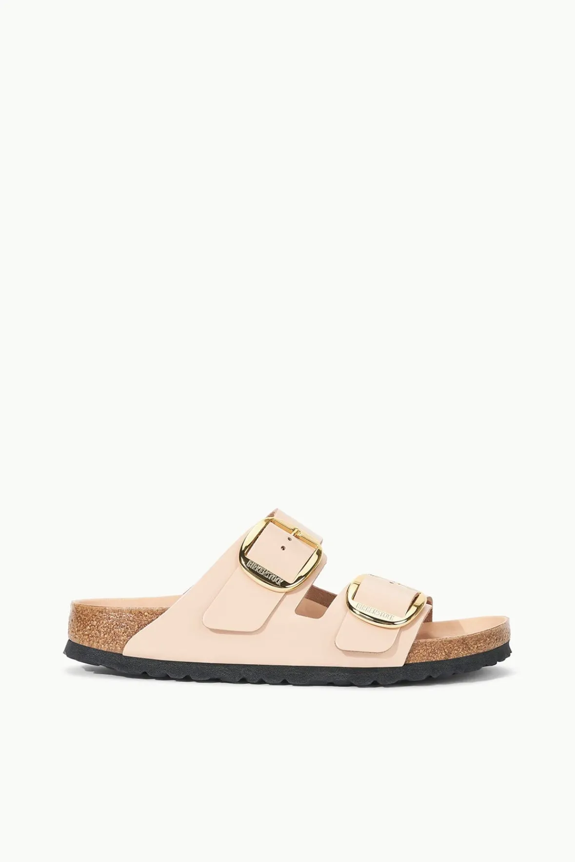 Sandals|Spring Slides<STAUD BIRKENSTOCK ARIZONA BIG BUCKLE SANDAL HIGH SHINE NEW BEIGE HIGHSHINENEWBEIGE
