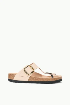 Sandals|Spring Slides<STAUD BIRKENSTOCK GIZEH BIG BUCKLE SANDAL  HIGH SHINE NEW BEIGE HIGHSHINENEWBEIGE