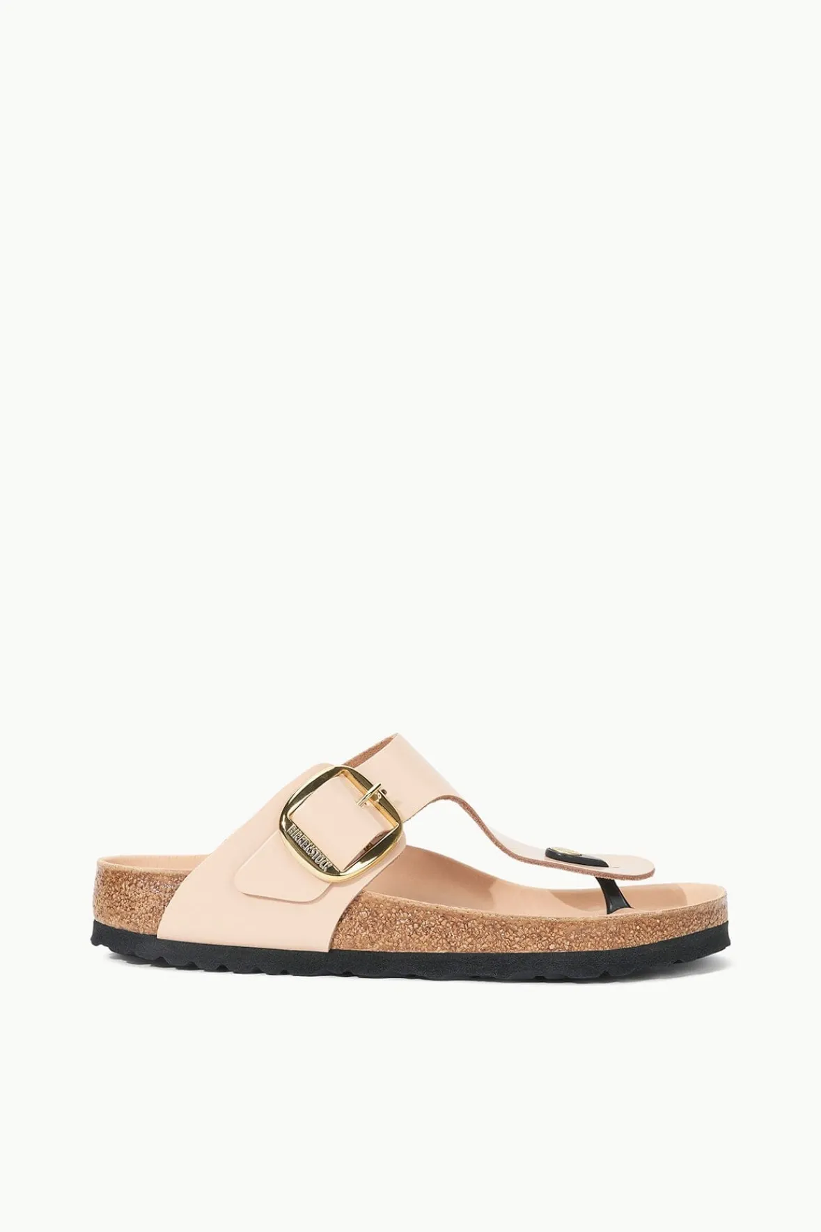 Sandals|Spring Slides<STAUD BIRKENSTOCK GIZEH BIG BUCKLE SANDAL HIGH SHINE NEW BEIGE HIGHSHINENEWBEIGE