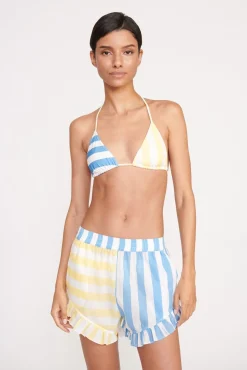 Cover-Ups<STAUD BOYANA SHORT BUTTERCUP SEASHORE STRIPE BUTTERCUPSEASHORESTRIPE
