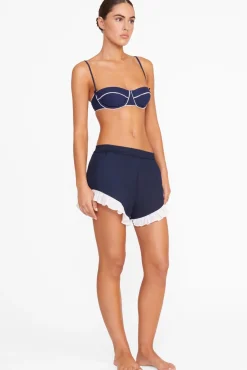 Cover-Ups<STAUD BOYANA SHORT  NAVY WHITE NAVYWHITE