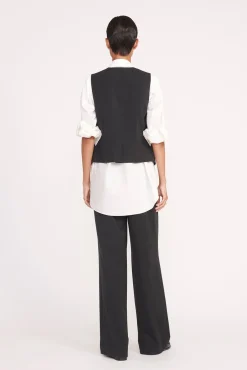 Spring Suiting|Essentials<STAUD BRETT VEST   BLACK