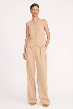 Best Sellers|Spring Suiting<STAUD BRETT VEST   CAMEL