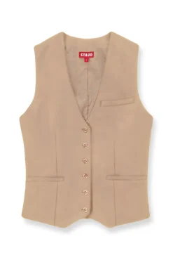Best Sellers|Spring Suiting<STAUD BRETT VEST CAMEL