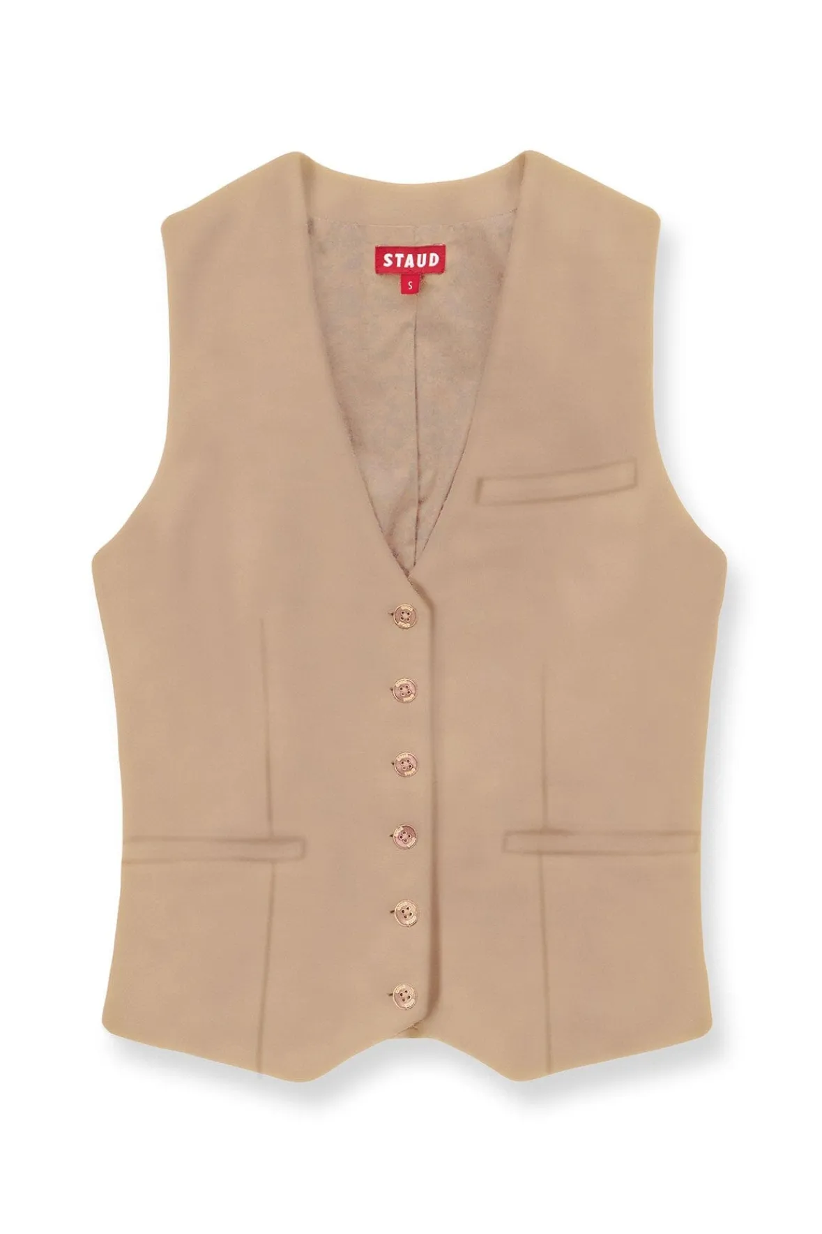 Best Sellers|Spring Suiting<STAUD BRETT VEST CAMEL