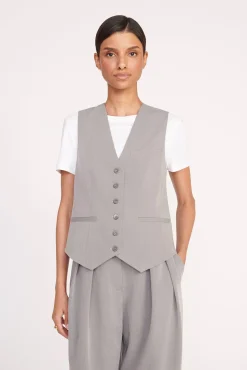 Best Sellers|Essentials<STAUD BRETT VEST HEATHER GREY HEATHERGREY