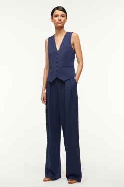 Spring Suiting|The Evening Edit<STAUD BRETT VEST   NAVY