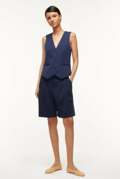 Spring Suiting|The Evening Edit<STAUD BRETT VEST NAVY