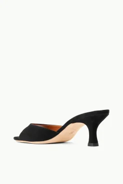 Mules & Flats<STAUD BRIGITTE MULE  BLACK SUEDE BLACKSUEDE