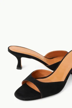 Mules & Flats<STAUD BRIGITTE MULE  BLACK SUEDE BLACKSUEDE
