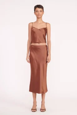 Mules & Flats<STAUD BRIGITTE MULE CLOVE SATIN CLOVESATIN