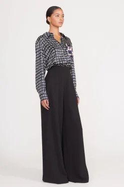 Pants & Shorts<STAUD CALEB PANT   BLACK