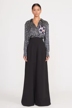 Pants & Shorts<STAUD CALEB PANT   BLACK