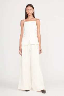 Pants & Shorts<STAUD CALEB PANT ECRU