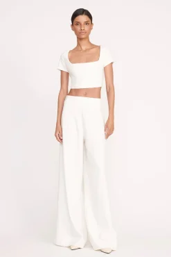 Pants & Shorts<STAUD CALEB PANT IVORY