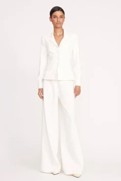 Pants & Shorts<STAUD CALEB PANT   IVORY