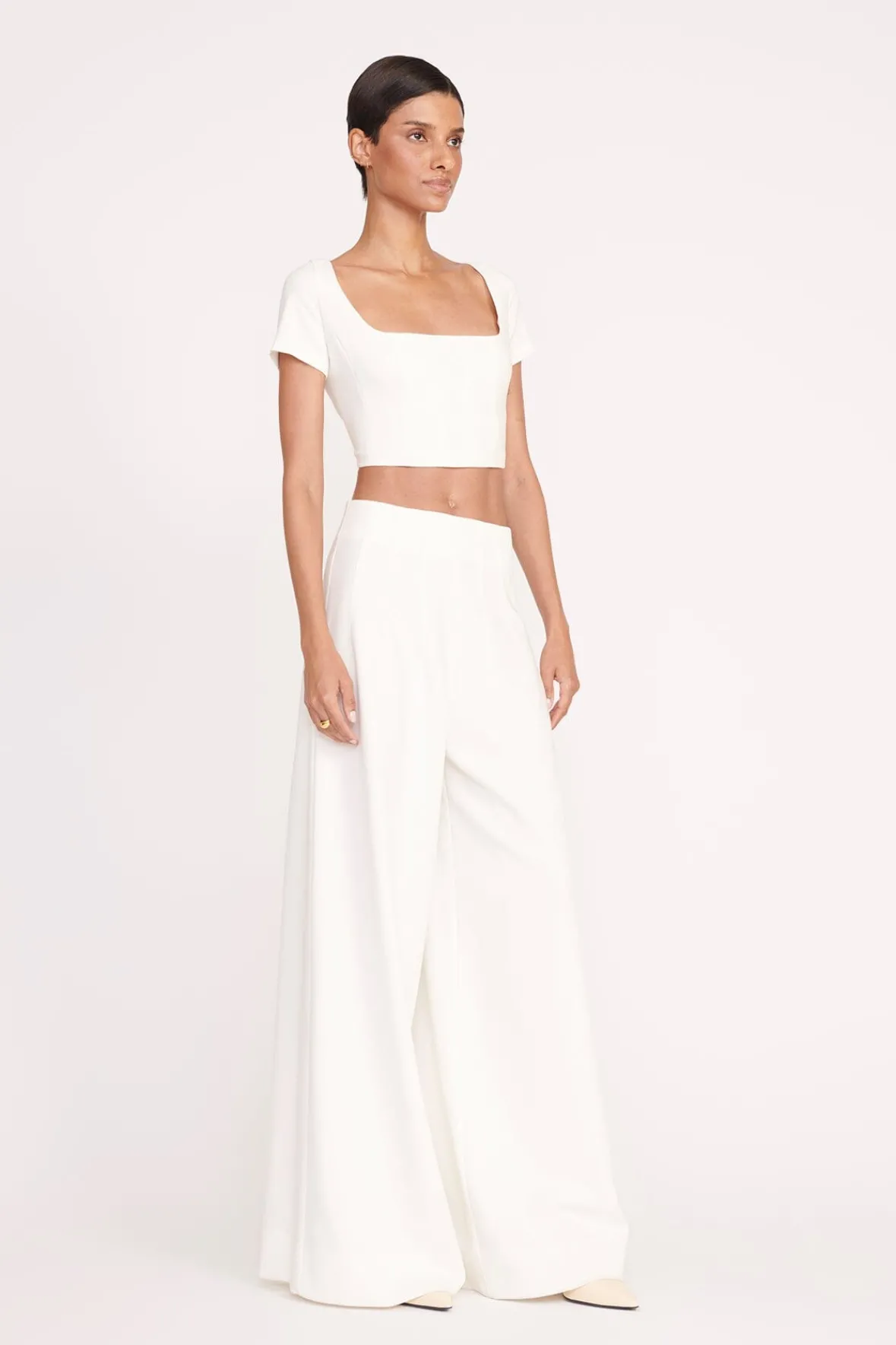 Pants & Shorts<STAUD CALEB PANT IVORY