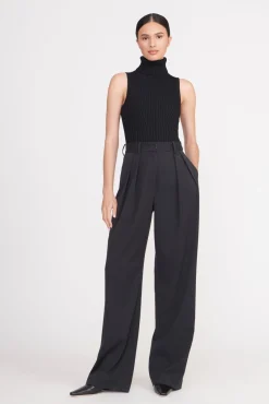 Essentials|Tops<STAUD CALLUM TOP   BLACK