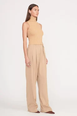 Essentials|Tops<STAUD CALLUM TOP CAMEL