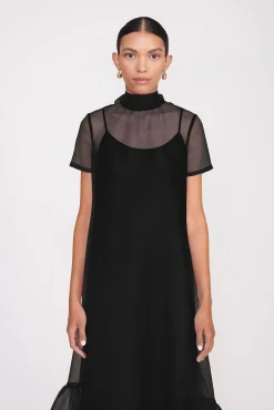 Best Sellers|Dresses<STAUD CALLUNA DRESS   BLACK