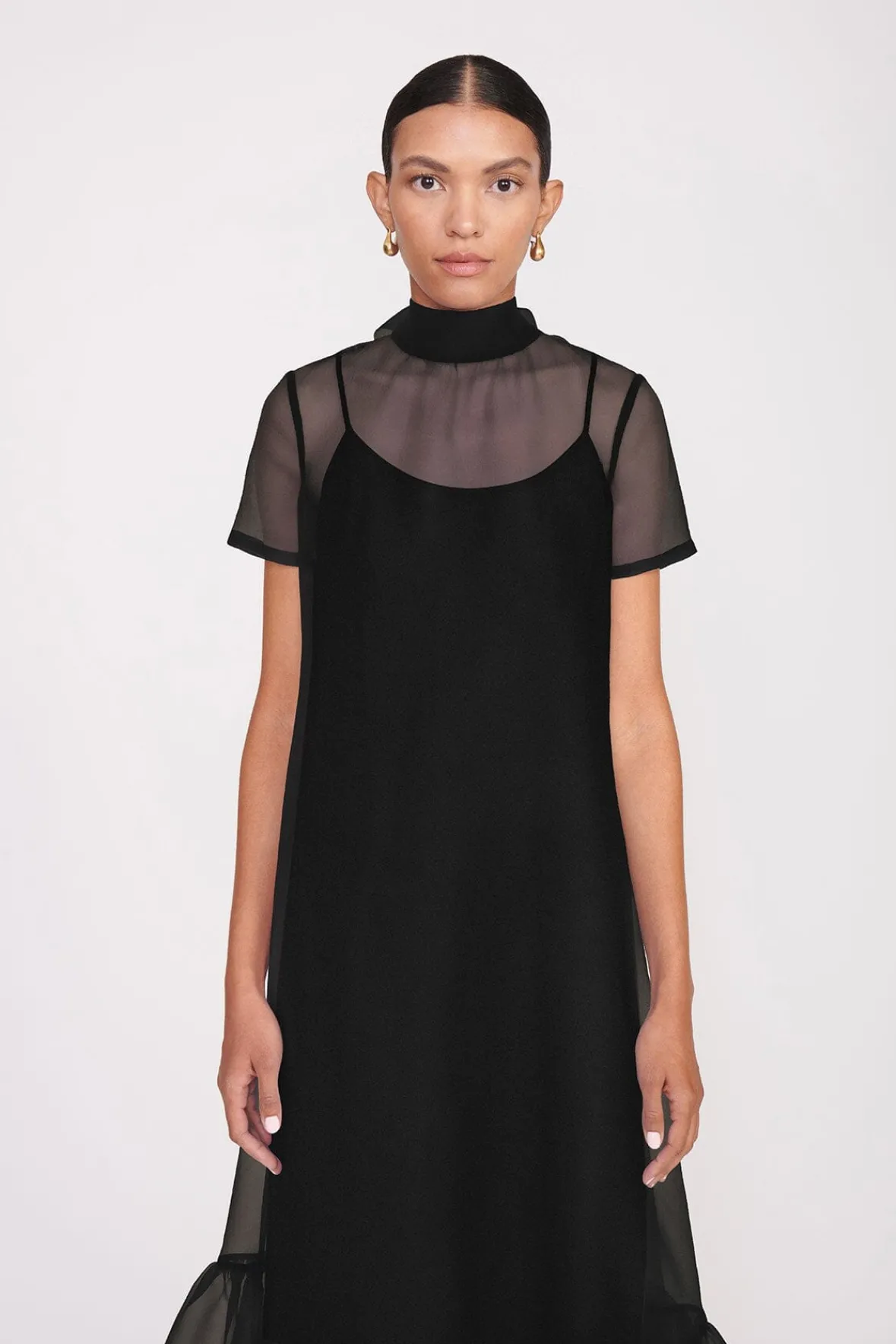 Best Sellers|Dresses<STAUD CALLUNA DRESS BLACK